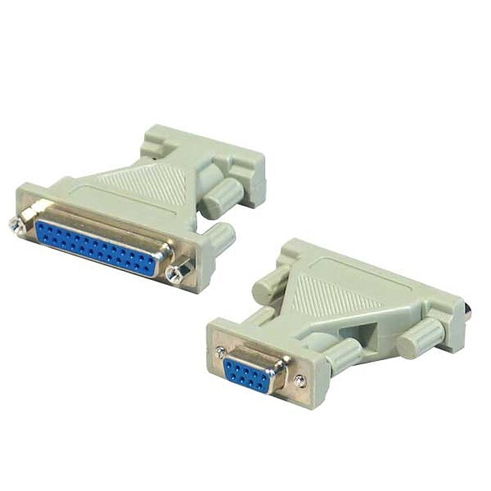 Adaptateur DB9 femelle / DB25 femelle