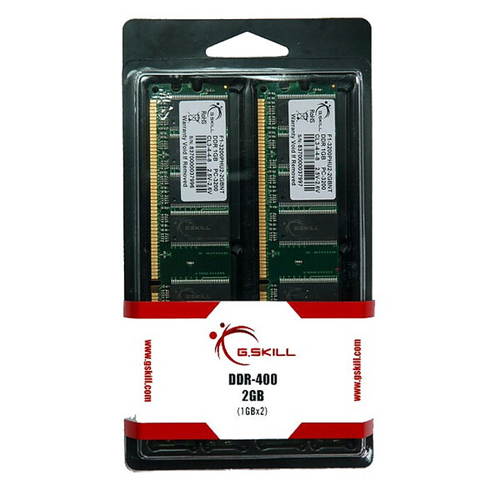 G.Skill NT Series 2 Go (2x 1Go) DDR 400 MHz