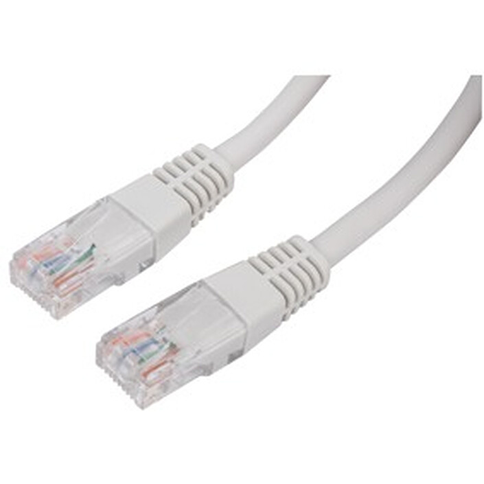 Cable RJ45 de categoría 5e U/UTP 0,5 m (beis)