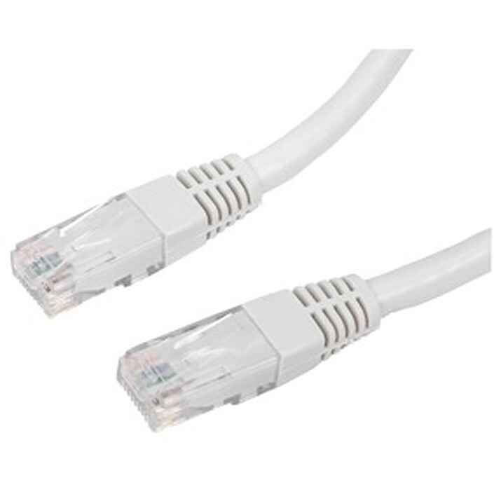 Cable RJ45 de categoría 6 U/UTP 0,5 m (beis)