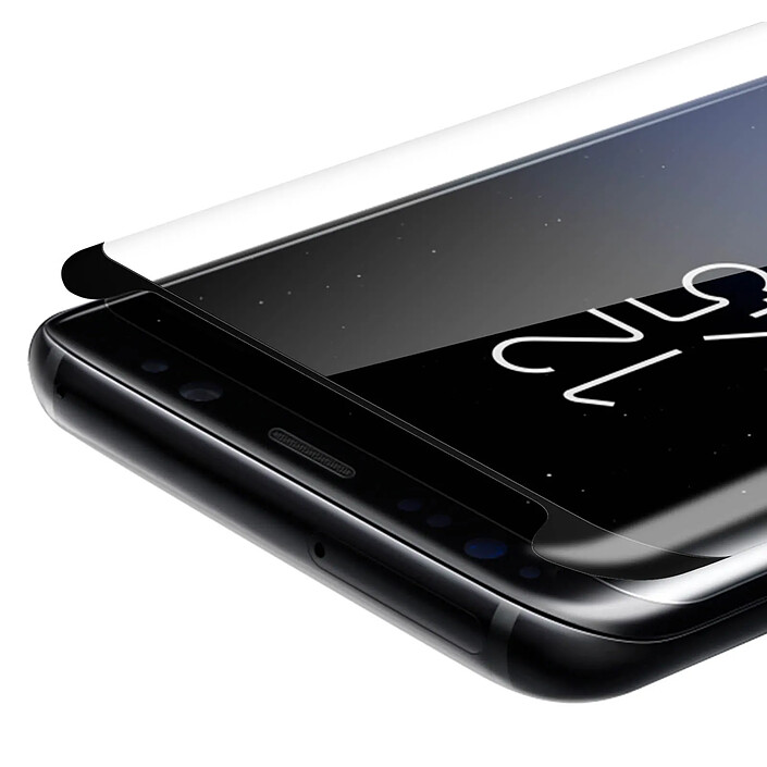 Avis Avizar Film verre trempé bords incurvés Samsung Galaxy S8 Plus - Contour Noir