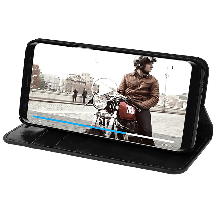 Acheter Avizar Etui folio Noir Cuir véritable pour Samsung Galaxy S8