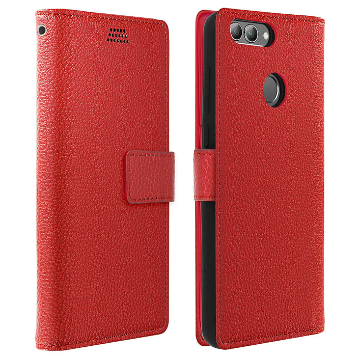 Avizar Housse pour Huawei P Smart Étui pour Huawei Portefeuille Coque Silicone Support Vidéo