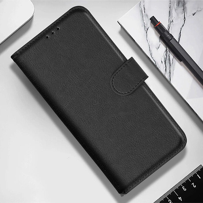 Avizar Etui folio Noir Porte-Carte pour Samsung Galaxy A6 pas cher