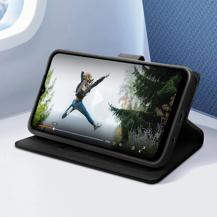 Avis Avizar Etui folio Noir Porte-Carte pour Samsung Galaxy A6