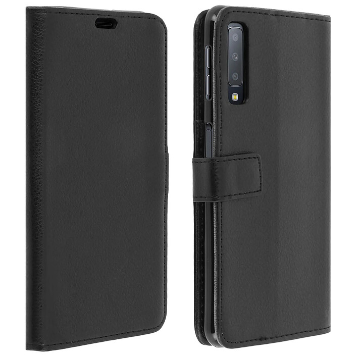 Avizar Etui folio Noir pour Samsung Galaxy A7 2018