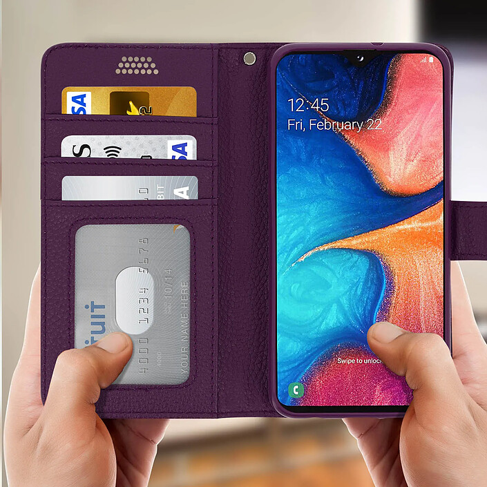 Avis Avizar Housse pour Samsung Galaxy A20e Étui Folio Soft Touch Support Vidéo