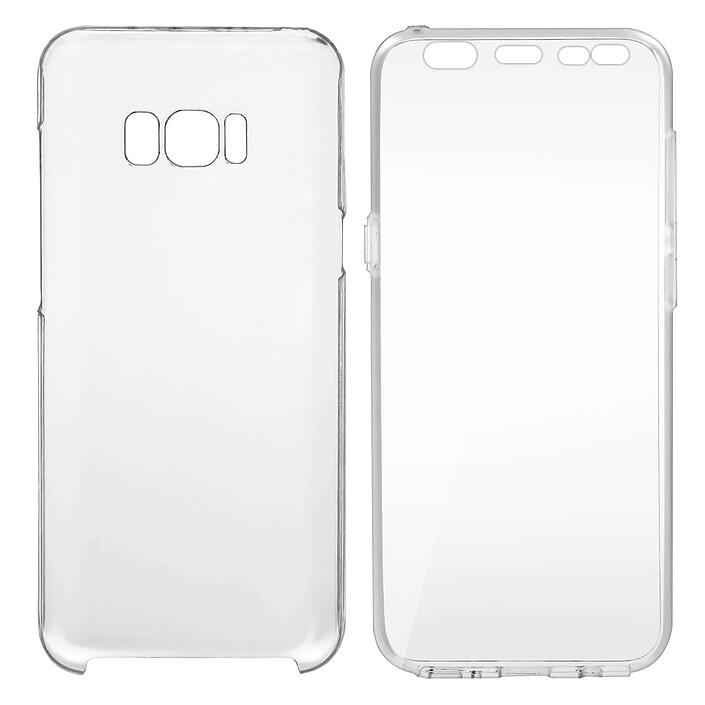 Acheter Avizar Coque pour Samsung Galaxy S8 Plus Protection Avant Silicone + Coque Crystal Arrière Rigide
