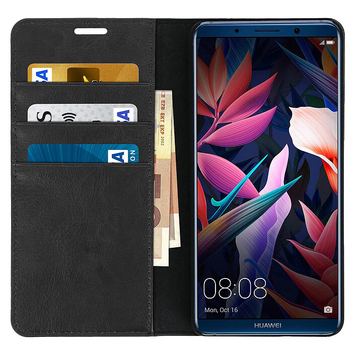Avis Avizar Etui Huawei Mate 10 Pro Housse Cuir Clapet Portefeuille Fonction Support Noir
