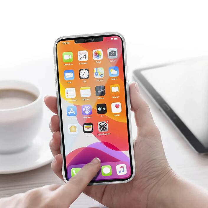 Avizar Coque pour iPhone 11 Silicone Souple et Film Verre Trempé 9H pas cher