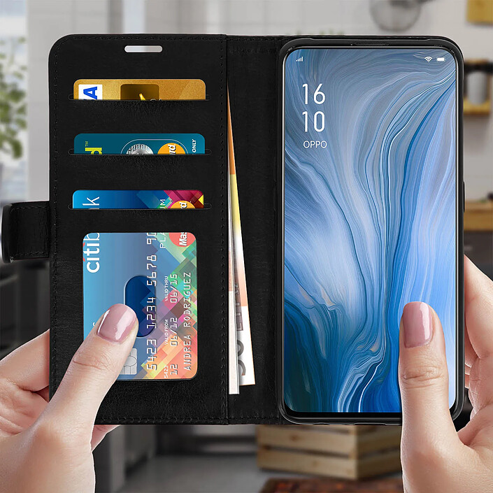 Avis Avizar Housse pour Oppo Reno Étui folio Porte cartes Fonction Support Vidéo