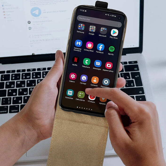 Acheter Avizar Étui pour Samsung Galaxy S10e Housse Clapet Vertical Porte-carte