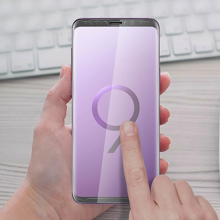 Avis Avizar Film Galaxy S9 Plus Verre trempé Incurvé 5D Full Cover Protection