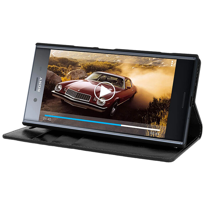 Acheter Avizar Étui pour Xperia XZ Premium Coque Clapet Portefeuille Cuir - Fonction stand