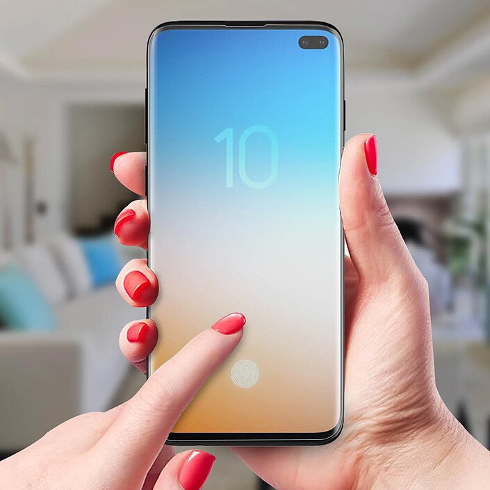 Avis Avizar Film Samsung Galaxy S10 Plus Protection Ecran Latex Flexible