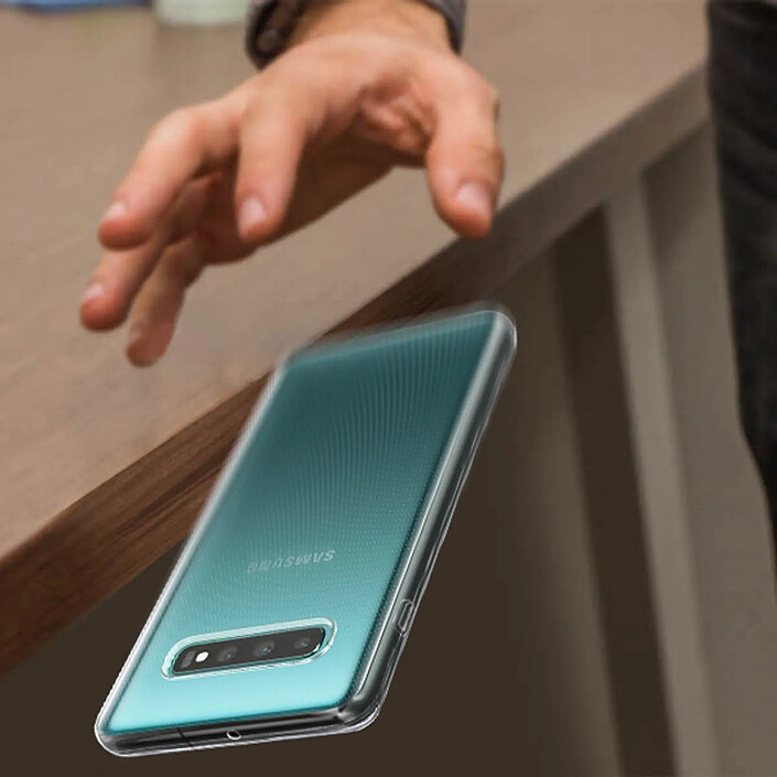 Coque Galaxy S10 Plus Silicone Gel Souple Ultra-fine Anti-rayures Transparent pas cher