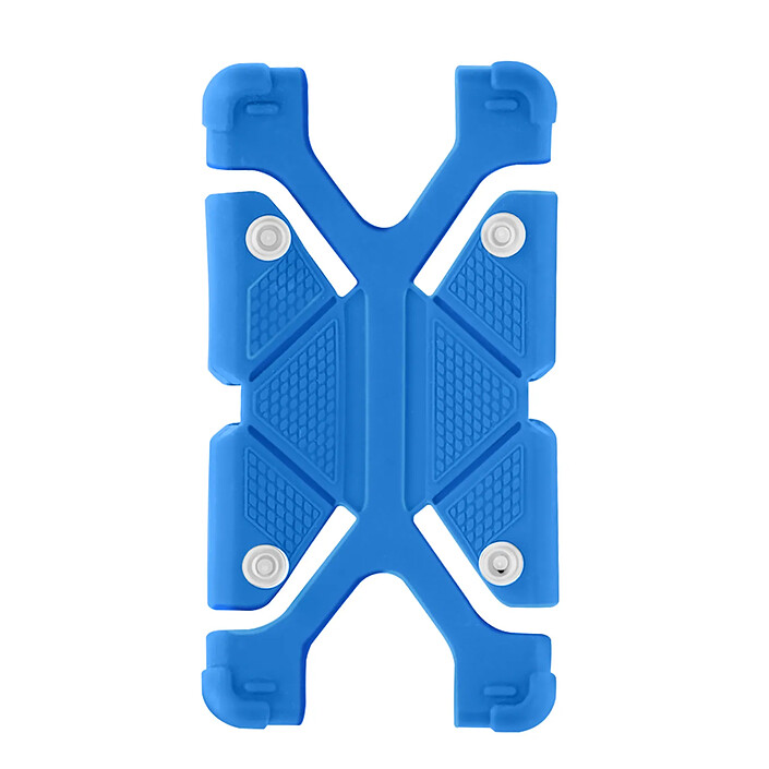 Avizar Coque smartphone 4.7 à 5.3 pouces Universel Bumper Silicone bleu Mode Support