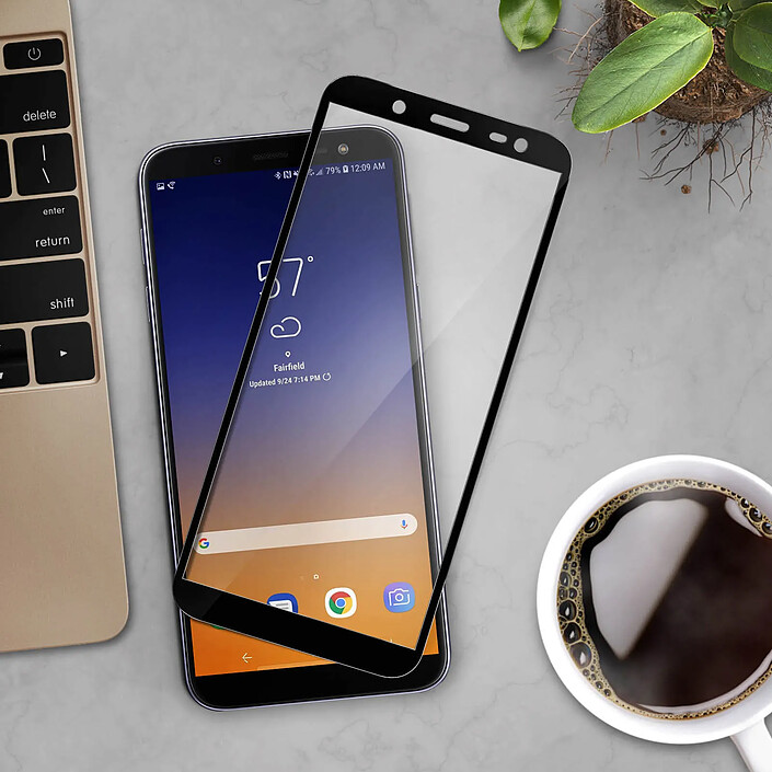 Acheter Avizar Film Écran Samsung Galaxy J6 Verre Trempé 9H Biseauté
