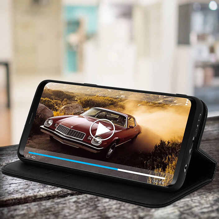 Acheter Avizar Housse pour Samsung Galaxy S9 Étui Porte-cartes Fonction Support Coque Silicone Gel Noir