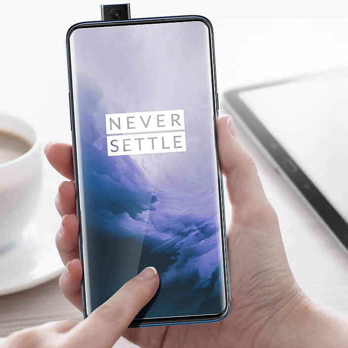 Avis Avizar Film Oneplus 7 Pro / 7T Pro Protection Verre trempé Incurvé Anti-traces noir