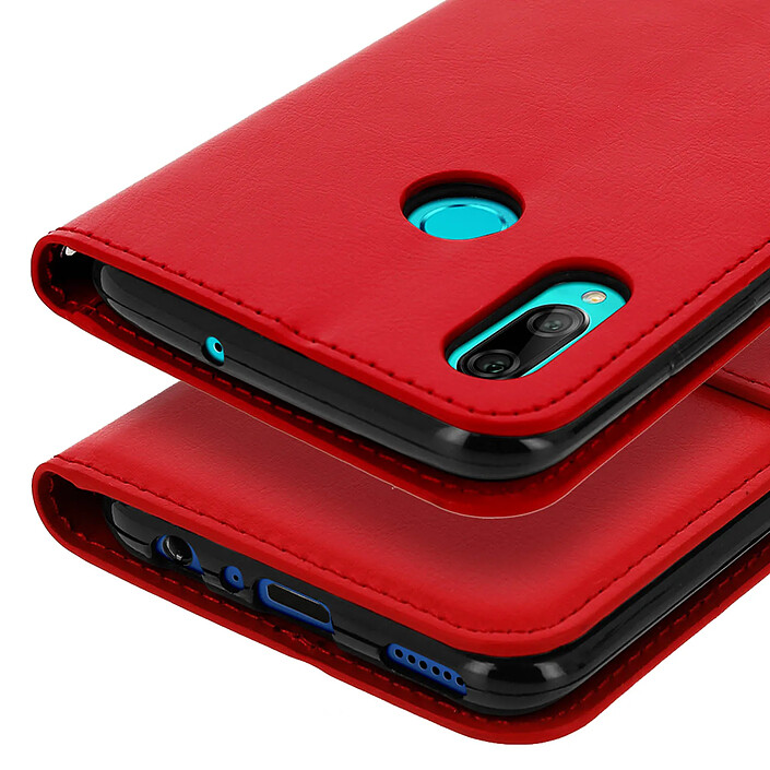 Avizar Housse pour Huawei P Smart 2019 / Honor 10 Lite Étui Porte-carte Support Vouge Rouge pas cher