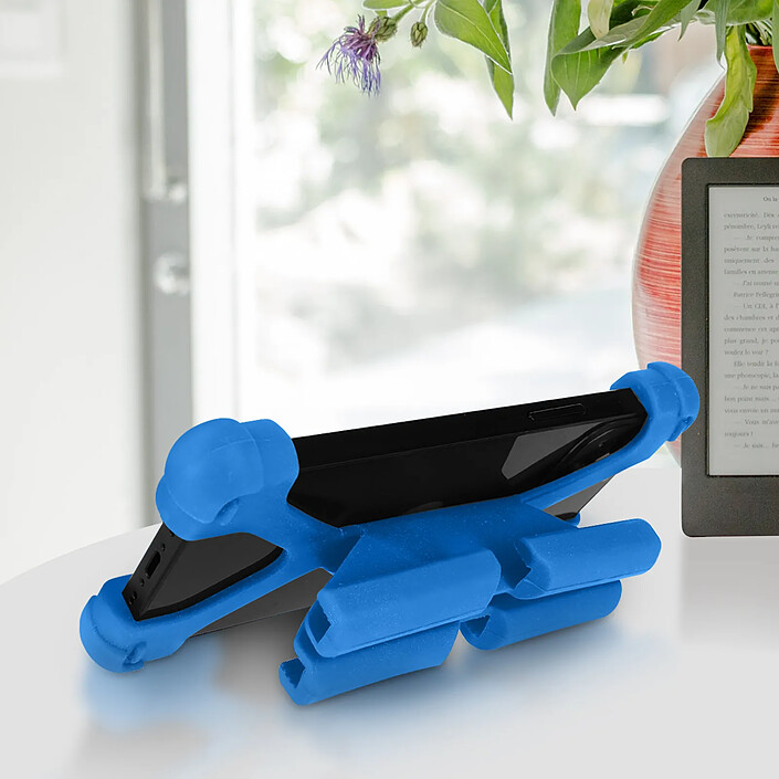 Acheter Avizar Coque smartphone 4.7 à 5.3 pouces Universel Bumper Silicone bleu Mode Support