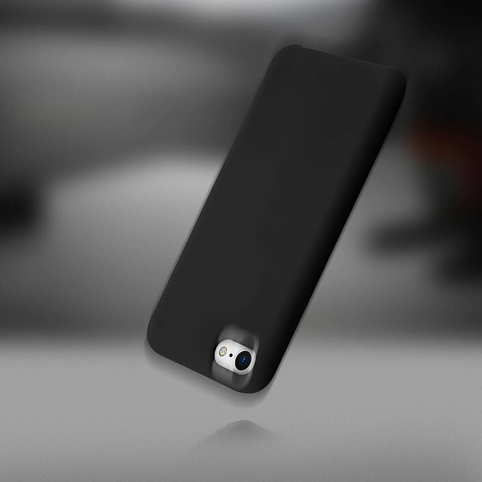 Acheter Avizar Coque pour iPhone SE 2022 / 2020 et 8 / 7 Souple Soft Touch Anti-rayures Noir
