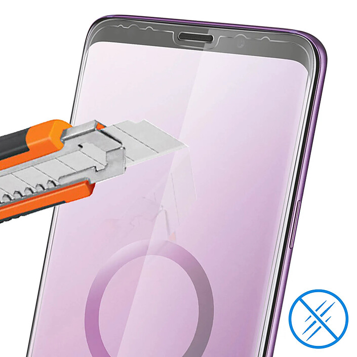 Avizar Film Galaxy S9 Plus Verre trempé Incurvé 5D Full Cover Protection pas cher