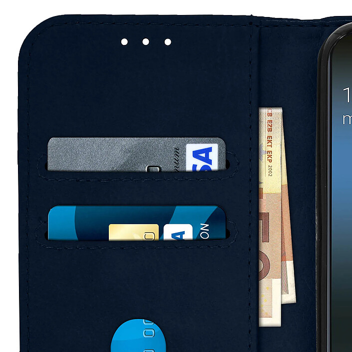 Avizar Housse pour Samsung Galaxy A40 Étui Portefeuille Support Stand Bleu nuit pas cher