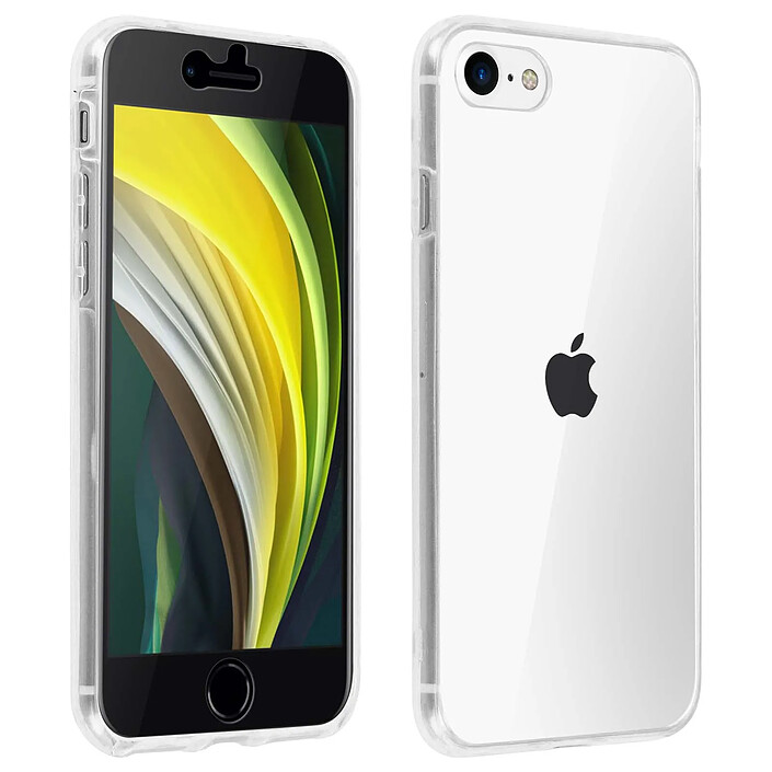 Avizar Coque iPhone SE 2022 / 2020 et 8 / 7 Arrière Souple Avant Tactile Transparent pas cher