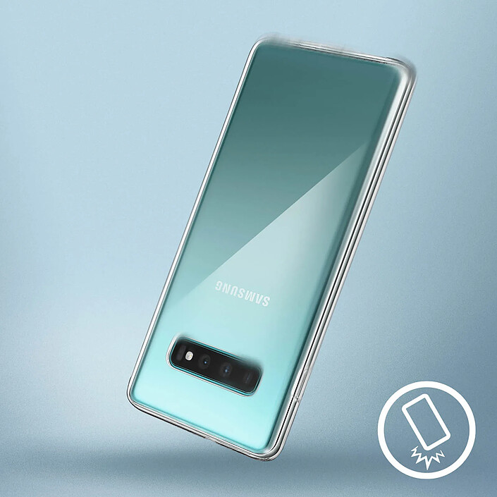 Avizar Coque Galaxy S10 Plus Protection 360° Rigide + Avant Silicone pas cher