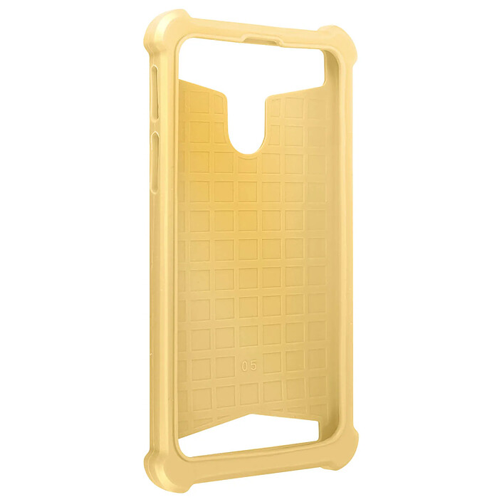 Avizar Coque pour Smartphone 4.7'' à 5.3'' Silicone Gel Coins Renforcés Dos Effet Cuir