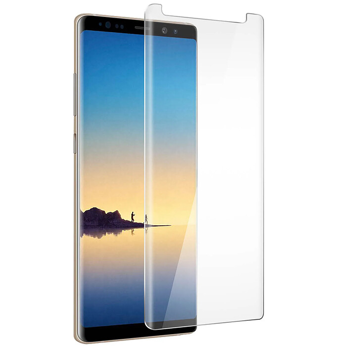 Avis Avizar Film Galaxy Note 8 Protection verre trempé bords incurvés contourss