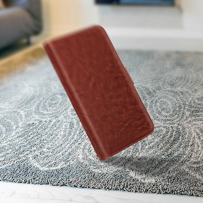 Acheter Avizar Étui pour Smartphone 4,3 à 4,7'' Portefeuille Multi-rangements Caméra Slide Marron