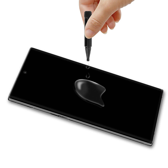Avizar Film Galaxy Note 10 Plus Verre trempé Lampe LED Liquide adhésif Transparent pas cher