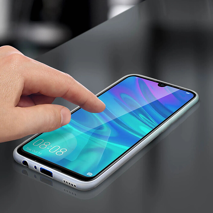 Avis Avizar Coque Huawei P Smart 2019 / 2020 / Honor 10 Lite Silicone Film Verre Trempé noir