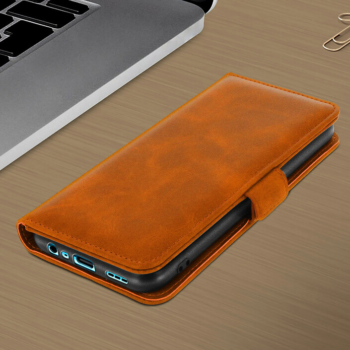 Avizar Étui Oppo A9 2020 et A5 2020 Housse Folio Porte-carte Fonction Support camel pas cher