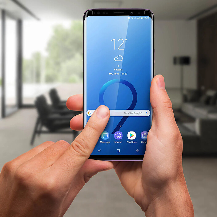 Avis Avizar Film pour Samsung Galaxy S9 Verre Trempé 9H Incurvé 5D Full Cover Protections