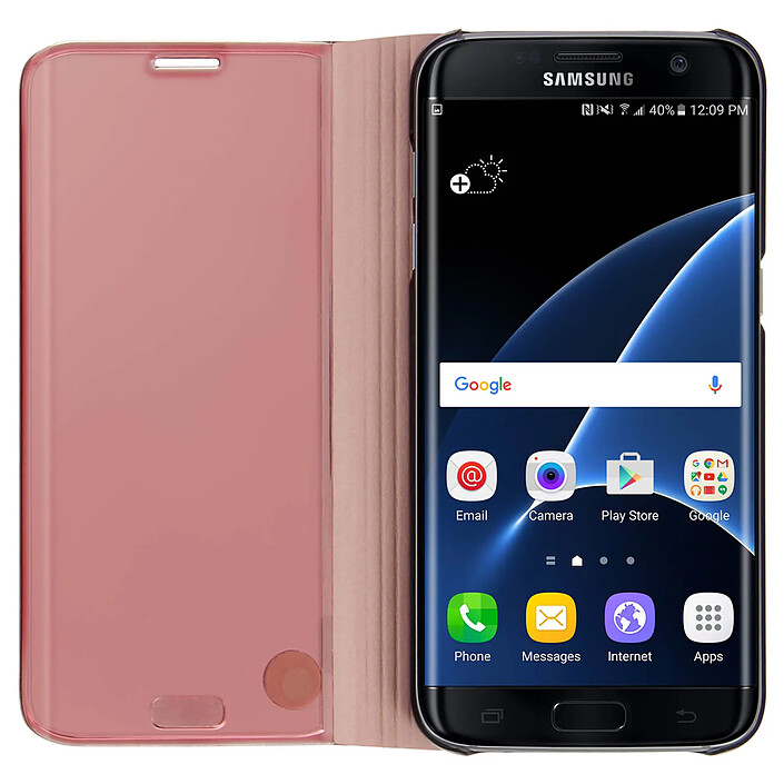 Avis Avizar Étui pour Samsung Galaxy S7 Edge Housse Clapet Flip Cover Miroir - Fonction Stand