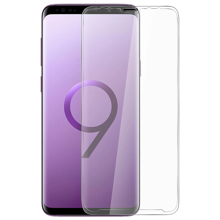 Avizar Film Galaxy S9 Plus Verre trempé Incurvé 5D Full Cover Protection
