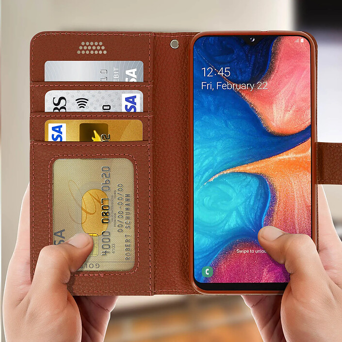Avis Avizar Housse pour Samsung Galaxy A20e Étui Folio Soft Touch Support Vidéo