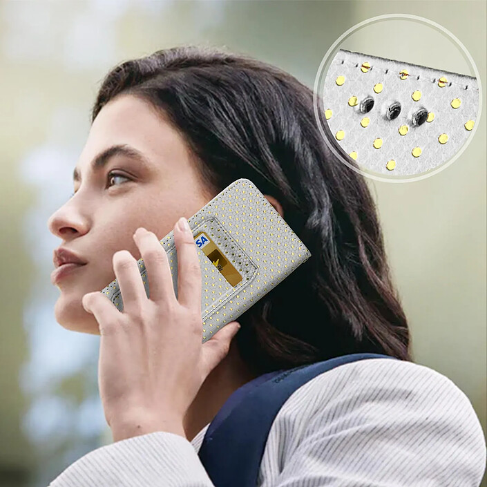 Avis Avizar Étui à Pois pour Smartphone 5,3 à 5,5 Clapet Portefeuille Support et Miroir