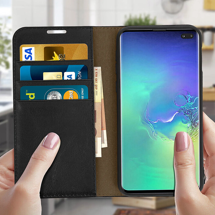 Acheter Avizar Étui pour Samsung Galaxy S10 Plus Housse Folio Cuir Support Vidéo