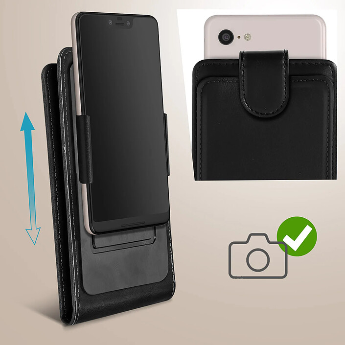 Avizar Étui pour Smartphone Universel Clapet Vertical Portefeuille Taille 3XL pas cher