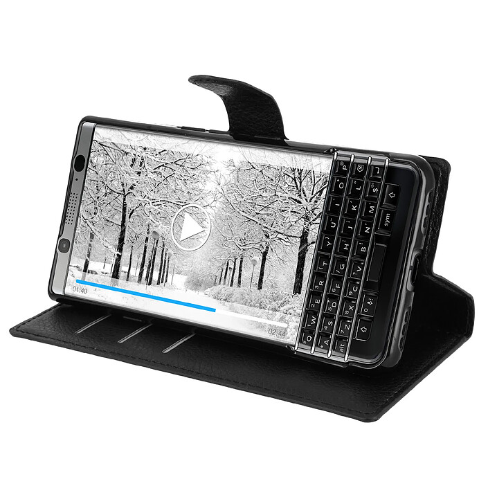 Acheter Avizar Étui Folio Clapet Portefeuille pour BlackBerry KEYone - Fonction support