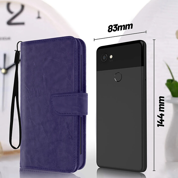 Avis Avizar Étui pour Smartphone 5,3 à 5,5'' Portefeuille Multi-rangements Caméra Slide