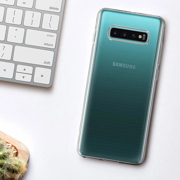 Acheter Coque Galaxy S10 Plus Silicone Gel Souple Ultra-fine Anti-rayures Transparent