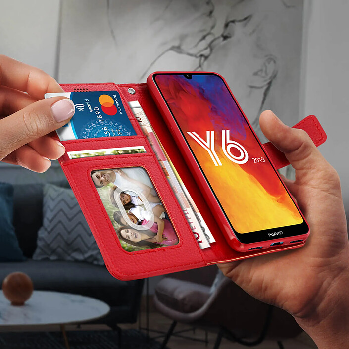 Avizar Housse pour Huawei Y6 2019 / Y6S et Honor 8A Porte carte Support Vidéo pas cher