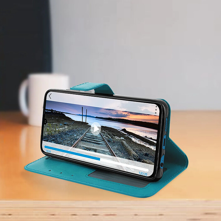 Acheter Avizar Housse pour Huawei P30 Étui Folio Portefeuille Fonction Support Vidéo Bleu