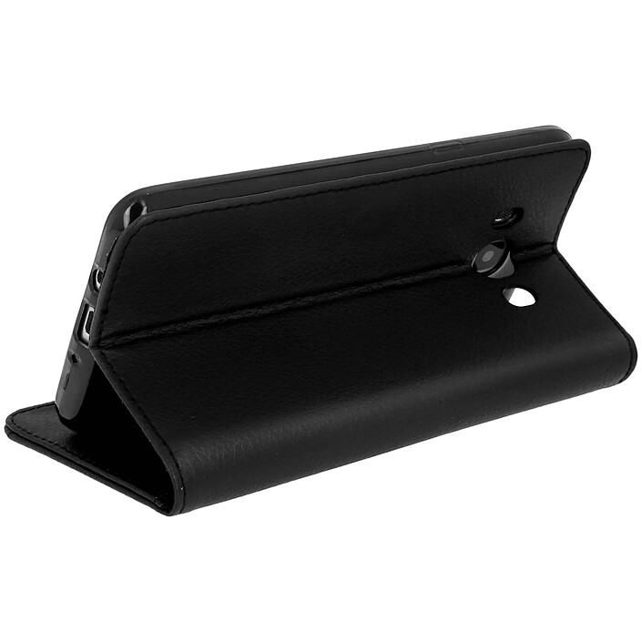 Avizar Housse Étui Folio Portefeuille pour Samsung Galaxy J7 2016 - Fonction Support Noir pas cher